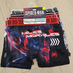 Marvel Spider-Man Miles Morales Boys Boxer Briefs - 4 pack